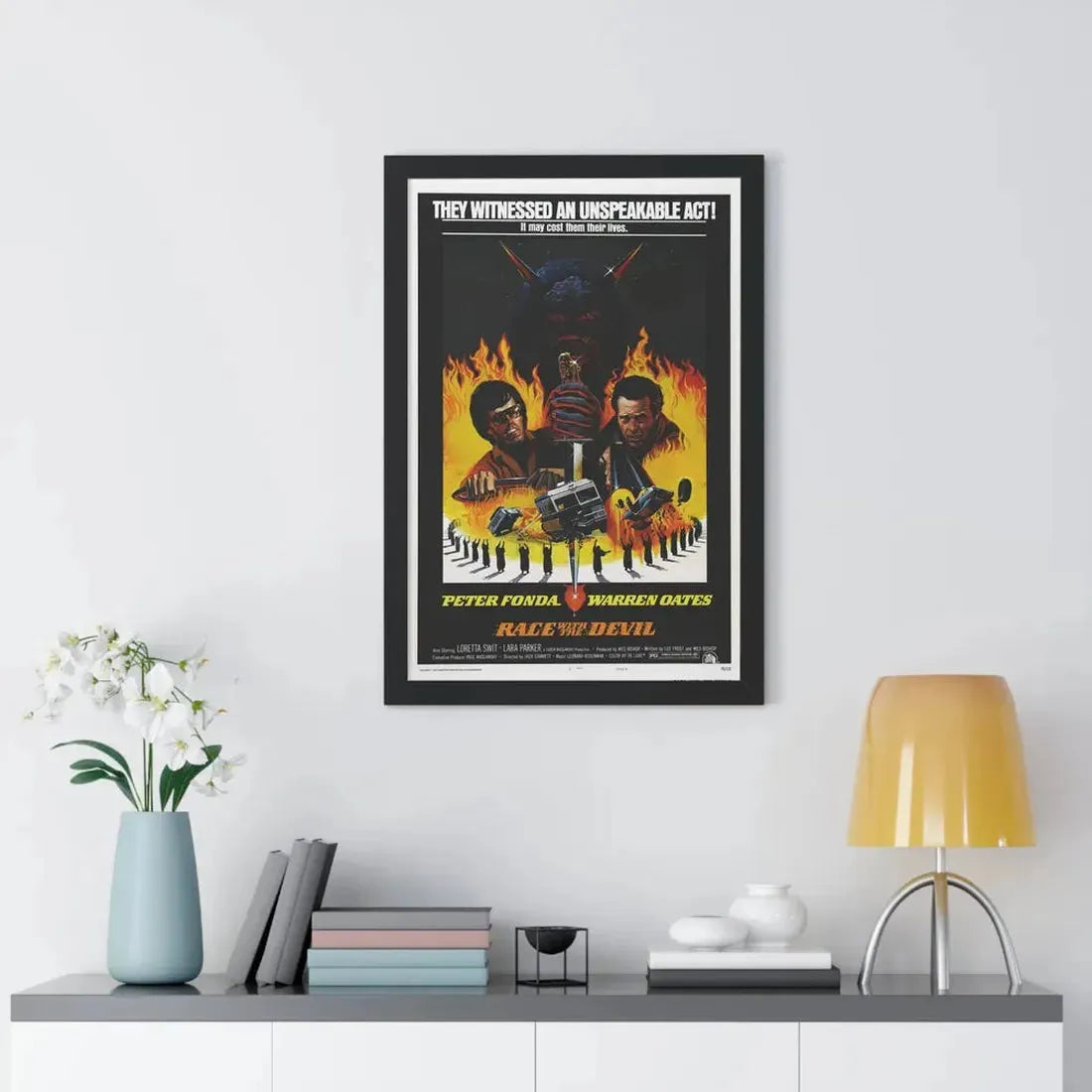 RACE WITH THE DEVIL 1975 - Framed Movie Poster - The Sticker Space