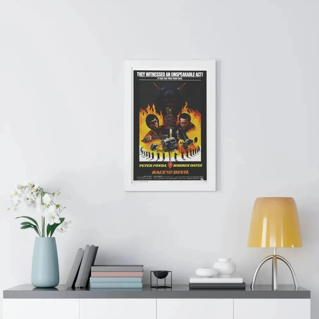 RACE WITH THE DEVIL 1975 - Framed Movie Poster - The Sticker Space
