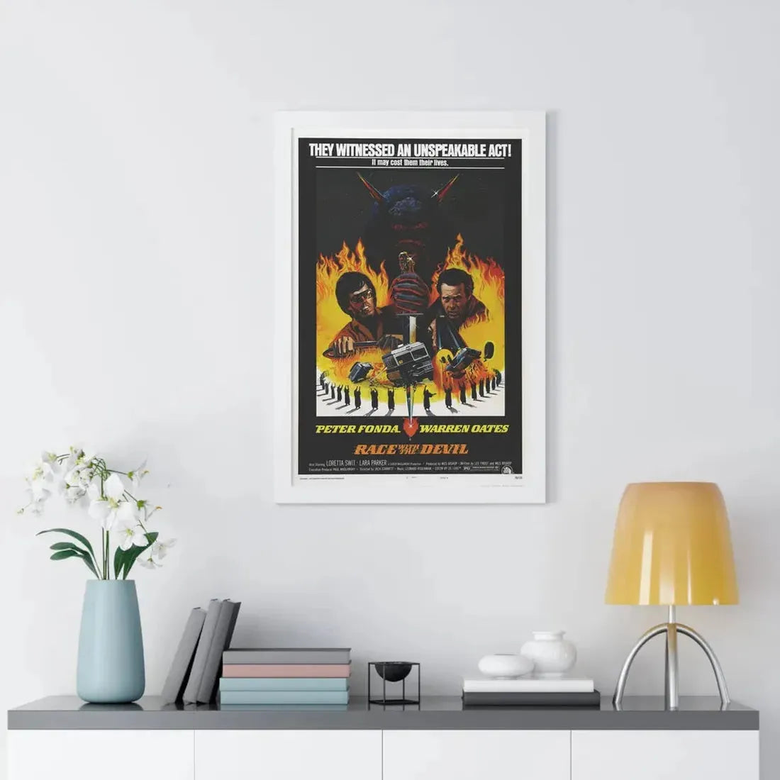 RACE WITH THE DEVIL 1975 - Framed Movie Poster - The Sticker Space