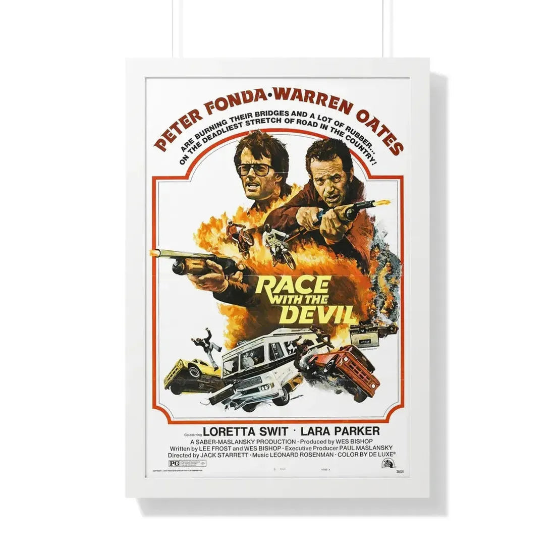 RACE WITH THE DEVIL (2) 1975 - Framed Movie Poster - The Sticker Space