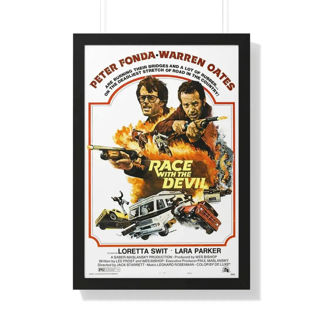 RACE WITH THE DEVIL (2) 1975 - Framed Movie Poster - The Sticker Space