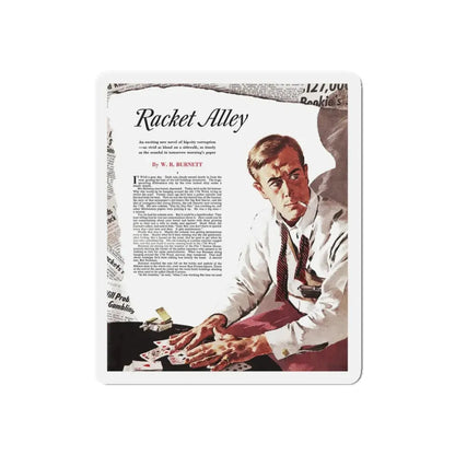 Racket Alley (Magazine Illustration) Refrigerator Magnet - The Sticker Space