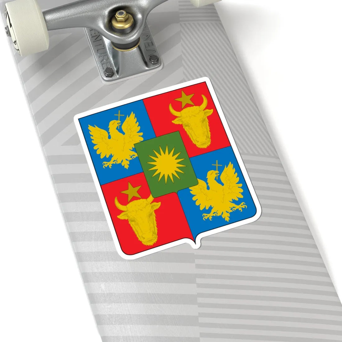 Racoviță Cehan coat of arms (Algeria) (Coat of Arms) STICKER Vinyl Kiss-Cut Decal - The Sticker Space