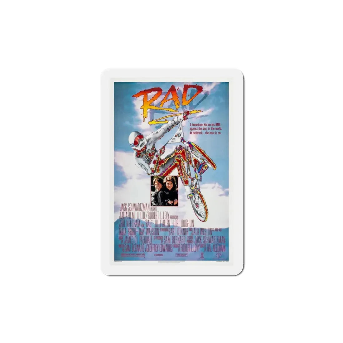 Rad 1986 Movie Poster Refrigerator Magnet - The Sticker Space