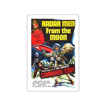 RADAR MEN FROM THE MOON 1952 Movie Poster STICKER Vinyl Die-Cut Decal-White-The Sticker Space