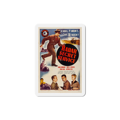 Radar Secret Service 1950 Movie Poster Die-Cut Magnet-5 Inch-The Sticker Space