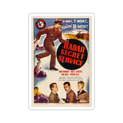 Radar Secret Service 1950 Movie Poster STICKER Vinyl Die-Cut Decal-2 Inch-The Sticker Space