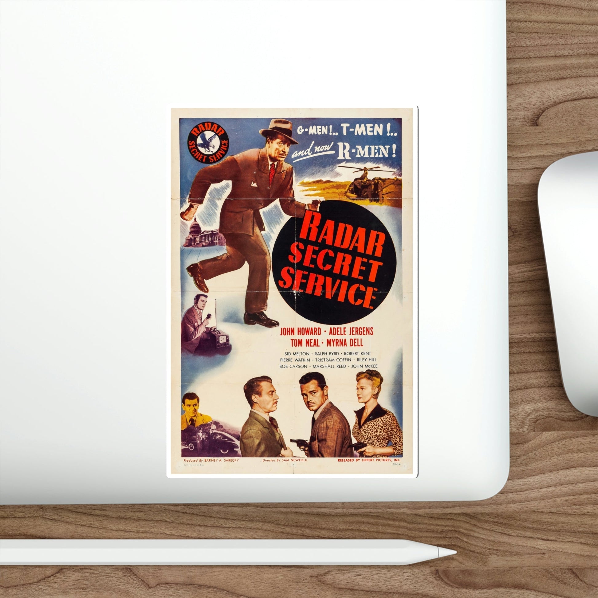 Radar Secret Service 1950 Movie Poster STICKER Vinyl Die-Cut Decal-The Sticker Space