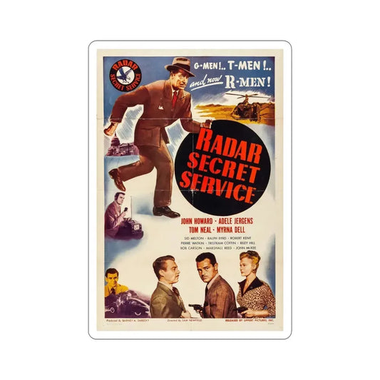 Radar Secret Service 1950 Movie Poster STICKER Vinyl Die-Cut Decal 6 Inch - The Sticker Space