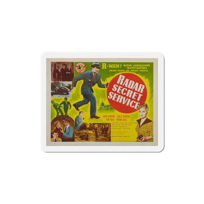 Radar Secret Service 1950 v2 Movie Poster Die-Cut Magnet-4 Inch-The Sticker Space