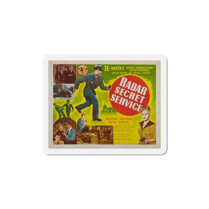 Radar Secret Service 1950 v2 Movie Poster Die-Cut Magnet-5 Inch-The Sticker Space