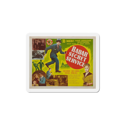 Radar Secret Service 1950 v2 Movie Poster Die-Cut Magnet-6 Inch-The Sticker Space