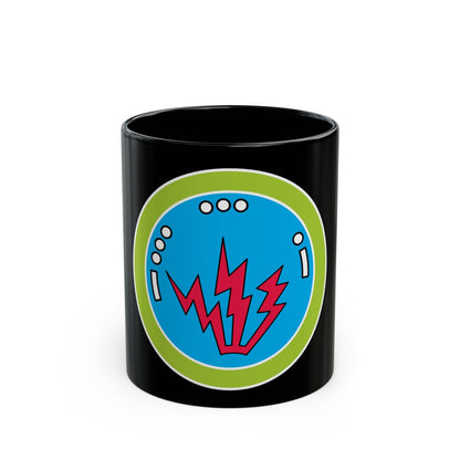 Radio (Boy Scout Merit Badge) Black Coffee Mug-11oz-The Sticker Space