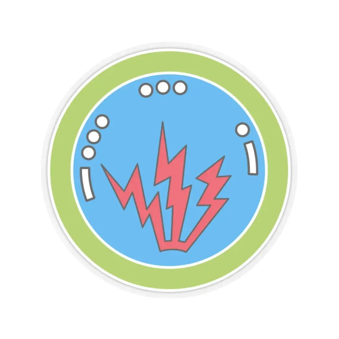 Radio (Boy Scout Merit Badge) STICKER Vinyl Kiss-Cut Decal 3 Inch Transparent - The Sticker Space