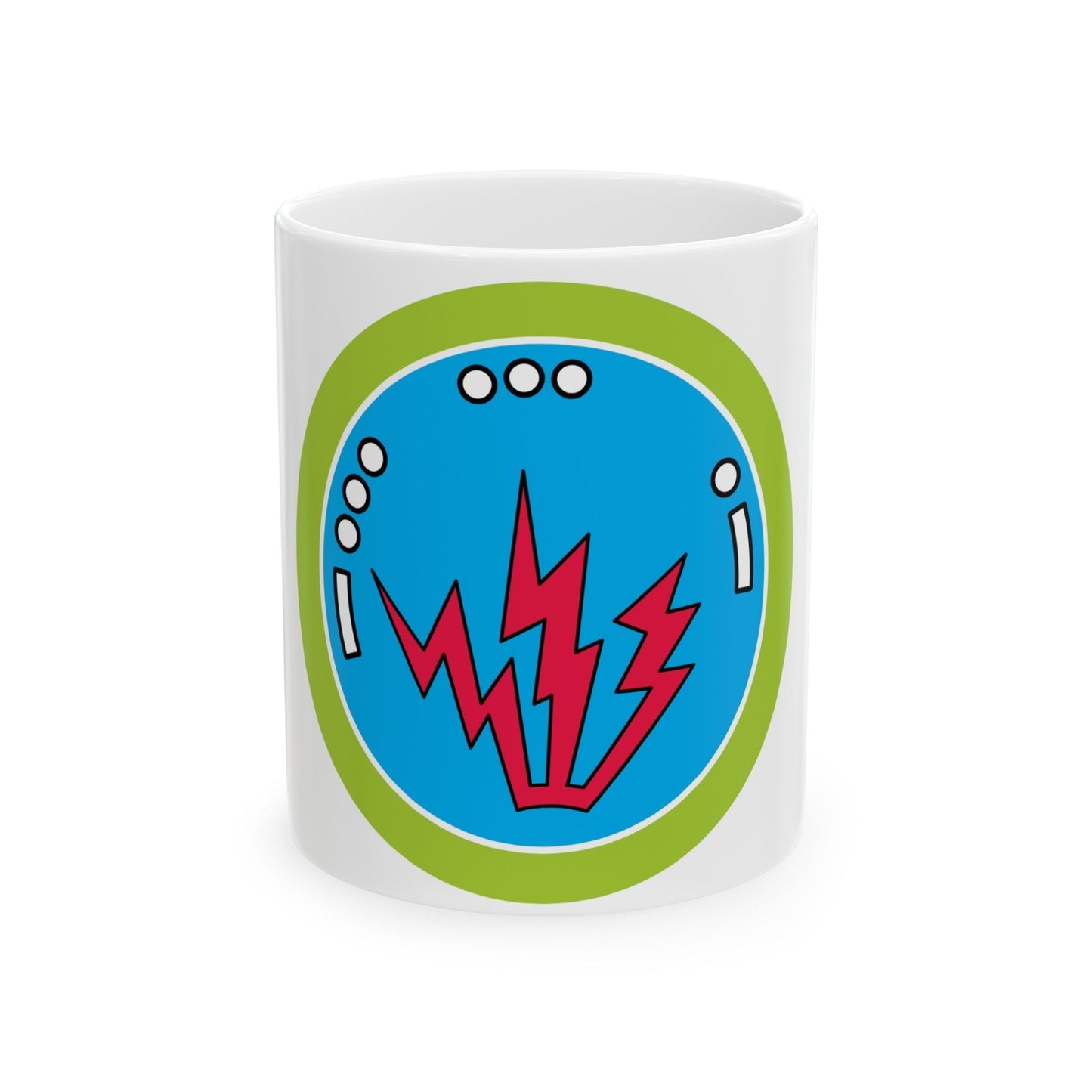 Radio (Boy Scout Merit Badge) White Coffee Mug-11oz-The Sticker Space