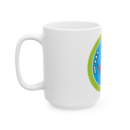 Radio (Boy Scout Merit Badge) White Coffee Mug-The Sticker Space