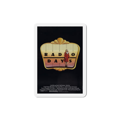 Radio Days 1987 Movie Poster Die-Cut Magnet-3" x 3"-The Sticker Space