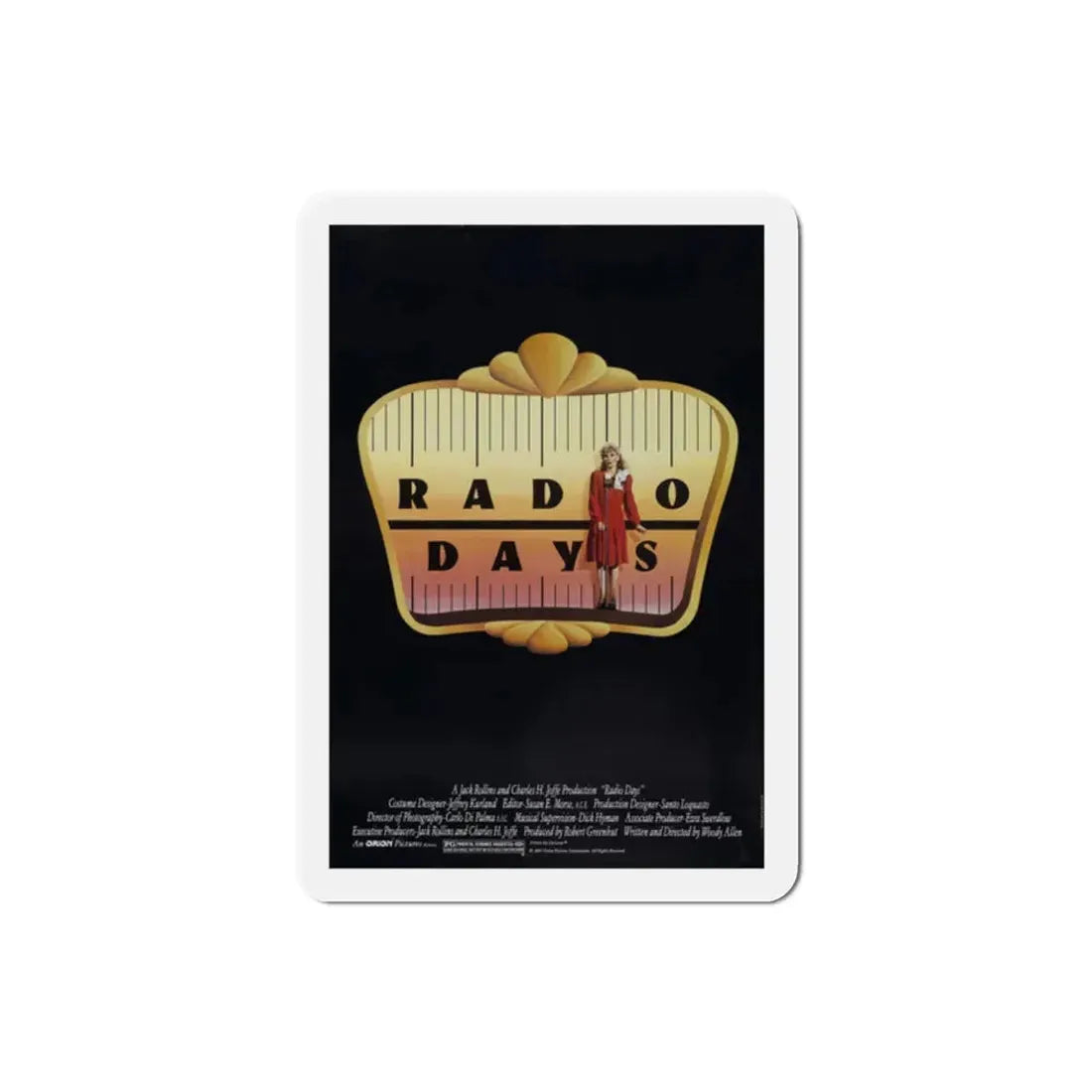 Radio Days 1987 Movie Poster Refrigerator Magnet 2 Inch - The Sticker Space