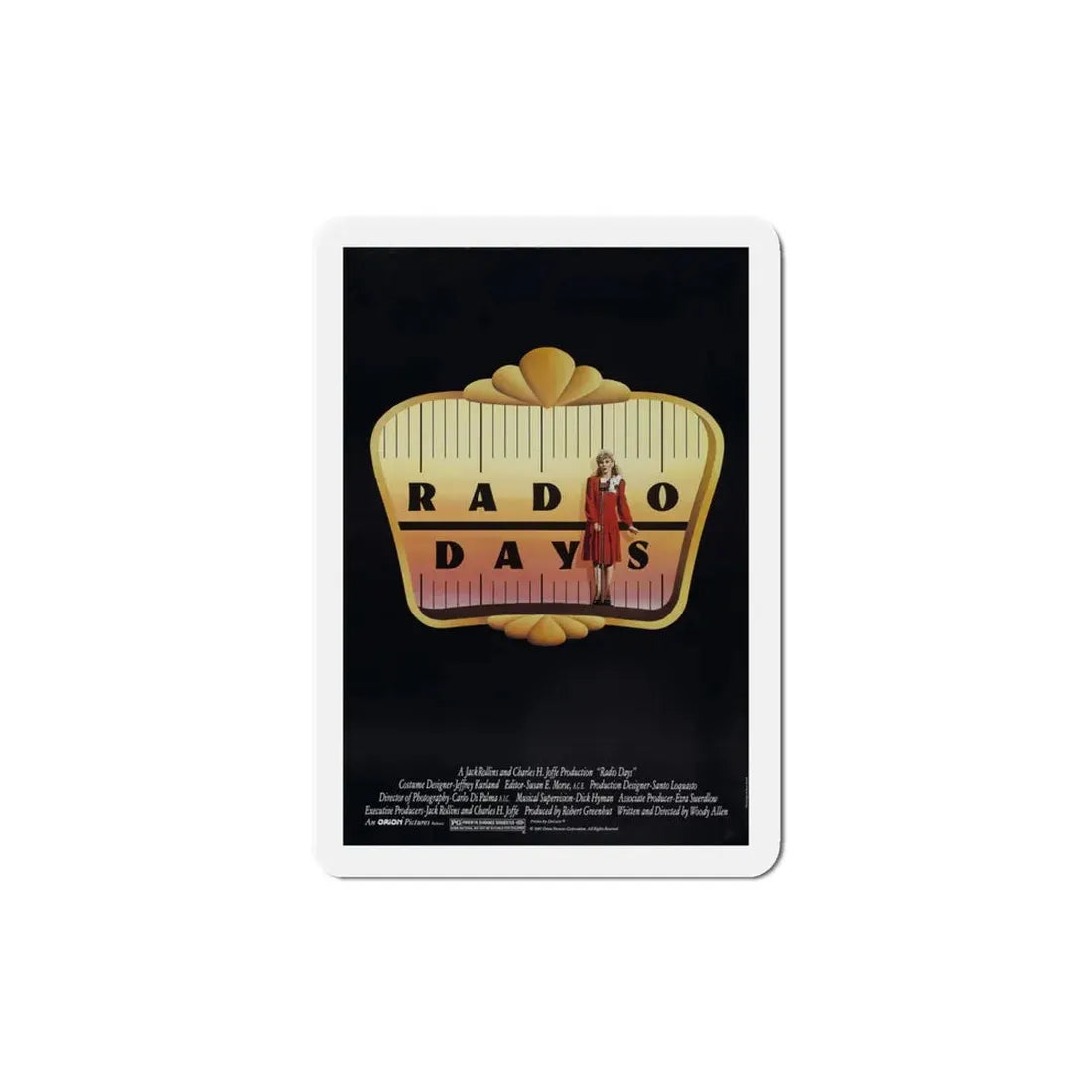 Radio Days 1987 Movie Poster Refrigerator Magnet - The Sticker Space