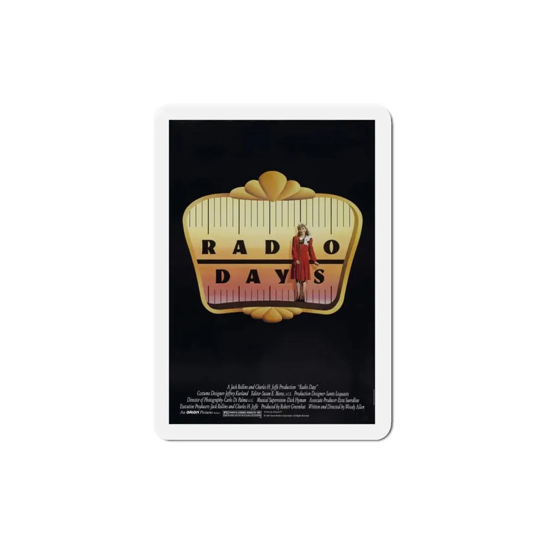 Radio Days 1987 Movie Poster Refrigerator Magnet - The Sticker Space