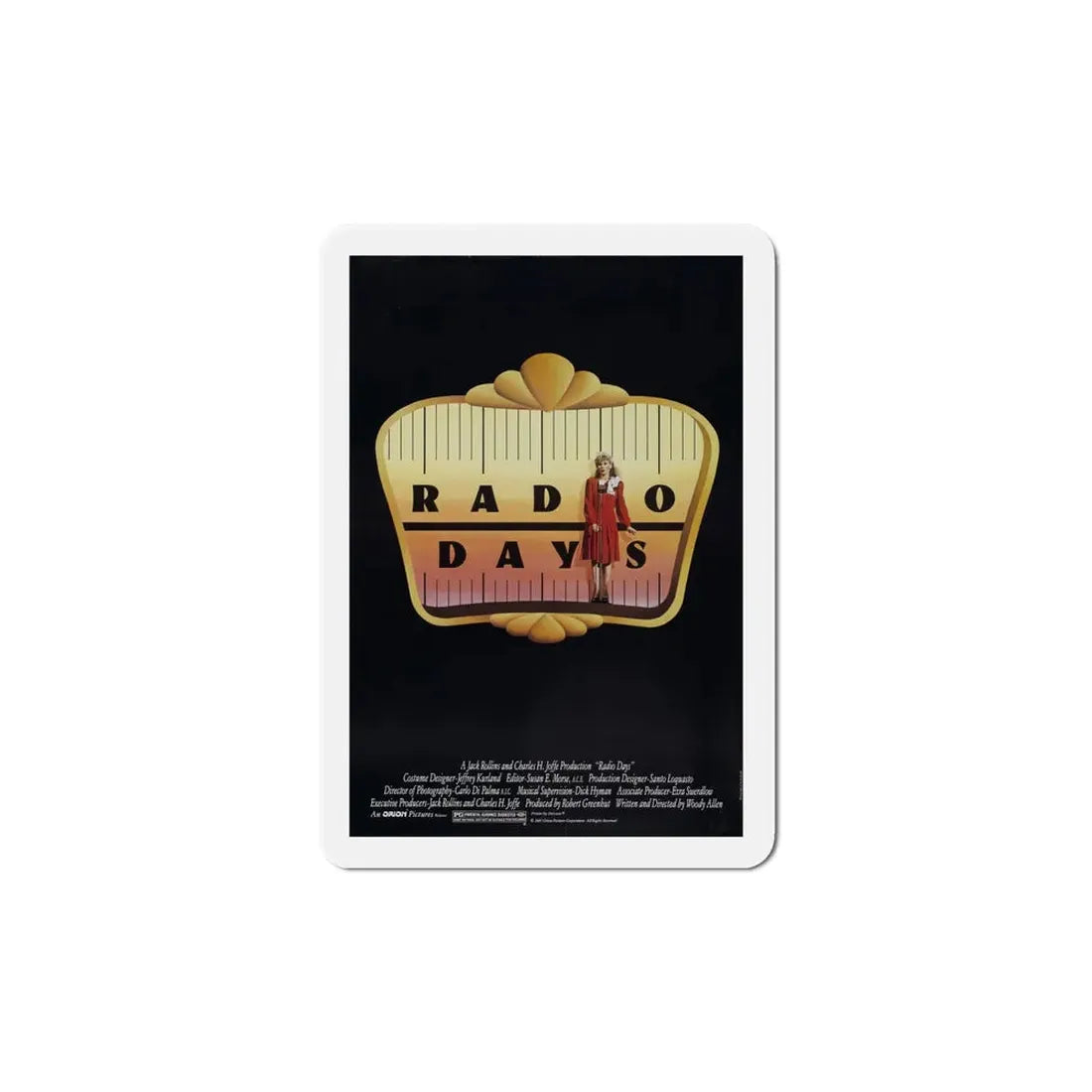 Radio Days 1987 Movie Poster Refrigerator Magnet - The Sticker Space