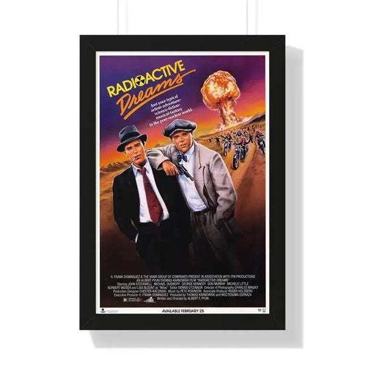 RADIOACTIVE DREAMS 1984 - Framed Movie Poster 16″ x 24″ Black - The Sticker Space