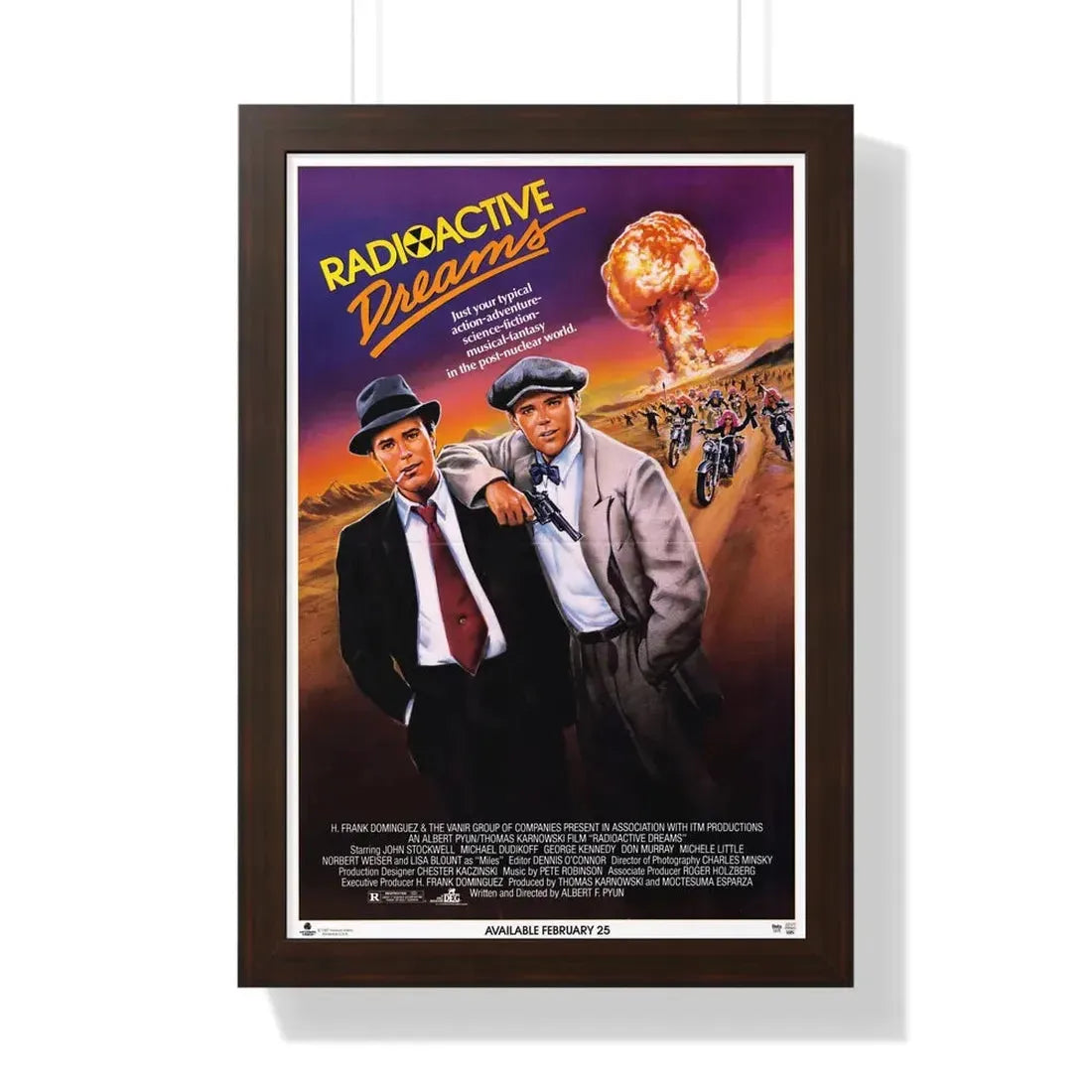 RADIOACTIVE DREAMS 1984 - Framed Movie Poster - The Sticker Space