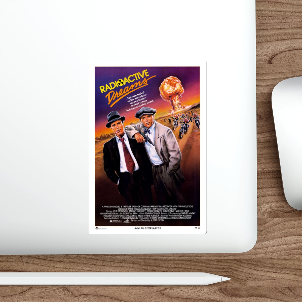 RADIOACTIVE DREAMS 1984 Movie Poster STICKER Vinyl Die-Cut Decal-The Sticker Space