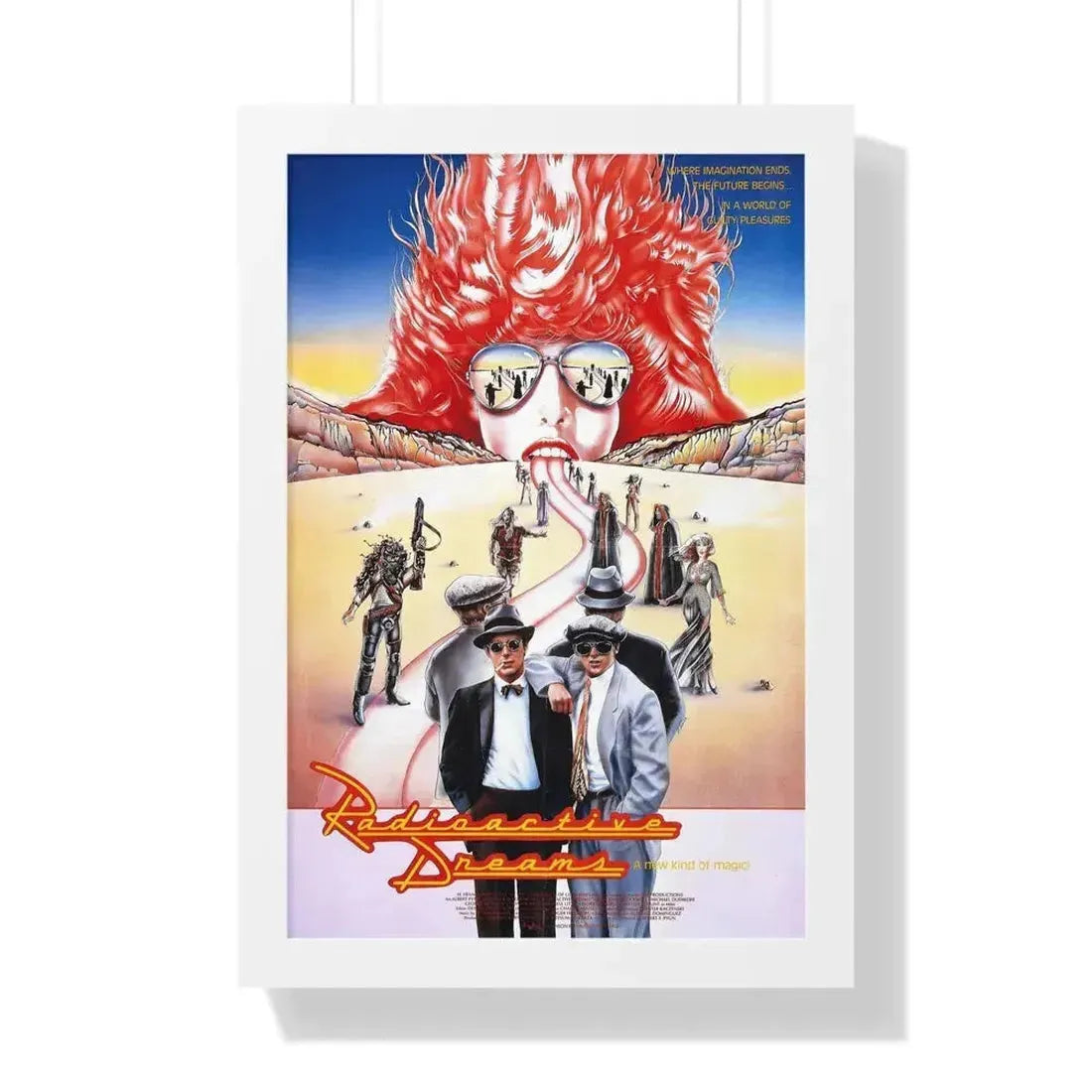 RADIOACTIVE DREAMS (2) 1984 - Framed Movie Poster 16″ x 24″ White - The Sticker Space