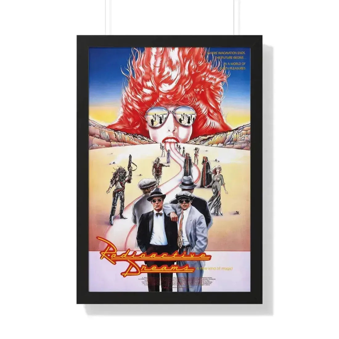 RADIOACTIVE DREAMS (2) 1984 - Framed Movie Poster 20" x 30" Black - The Sticker Space