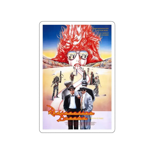 RADIOACTIVE DREAMS (2) 1984 Movie Poster STICKER Vinyl Die-Cut Decal 2 Inch - The Sticker Space
