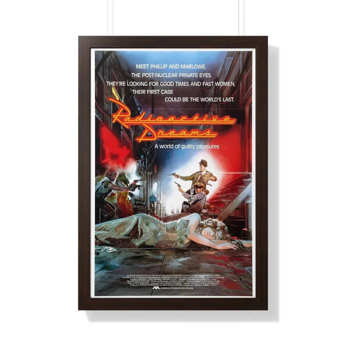 RADIOACTIVE DREAMS (3) 1984 - Framed Movie Poster - The Sticker Space