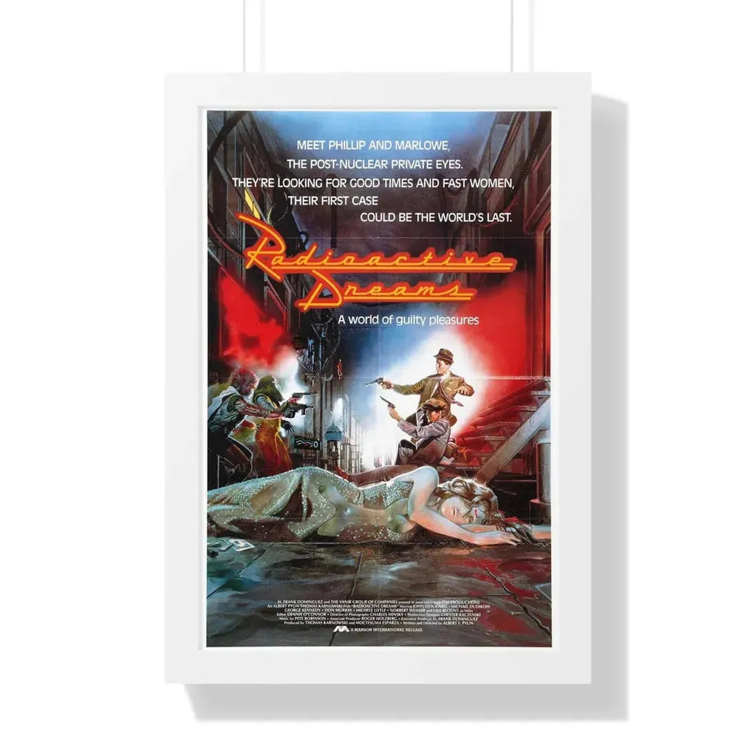 RADIOACTIVE DREAMS (3) 1984 - Framed Movie Poster - The Sticker Space