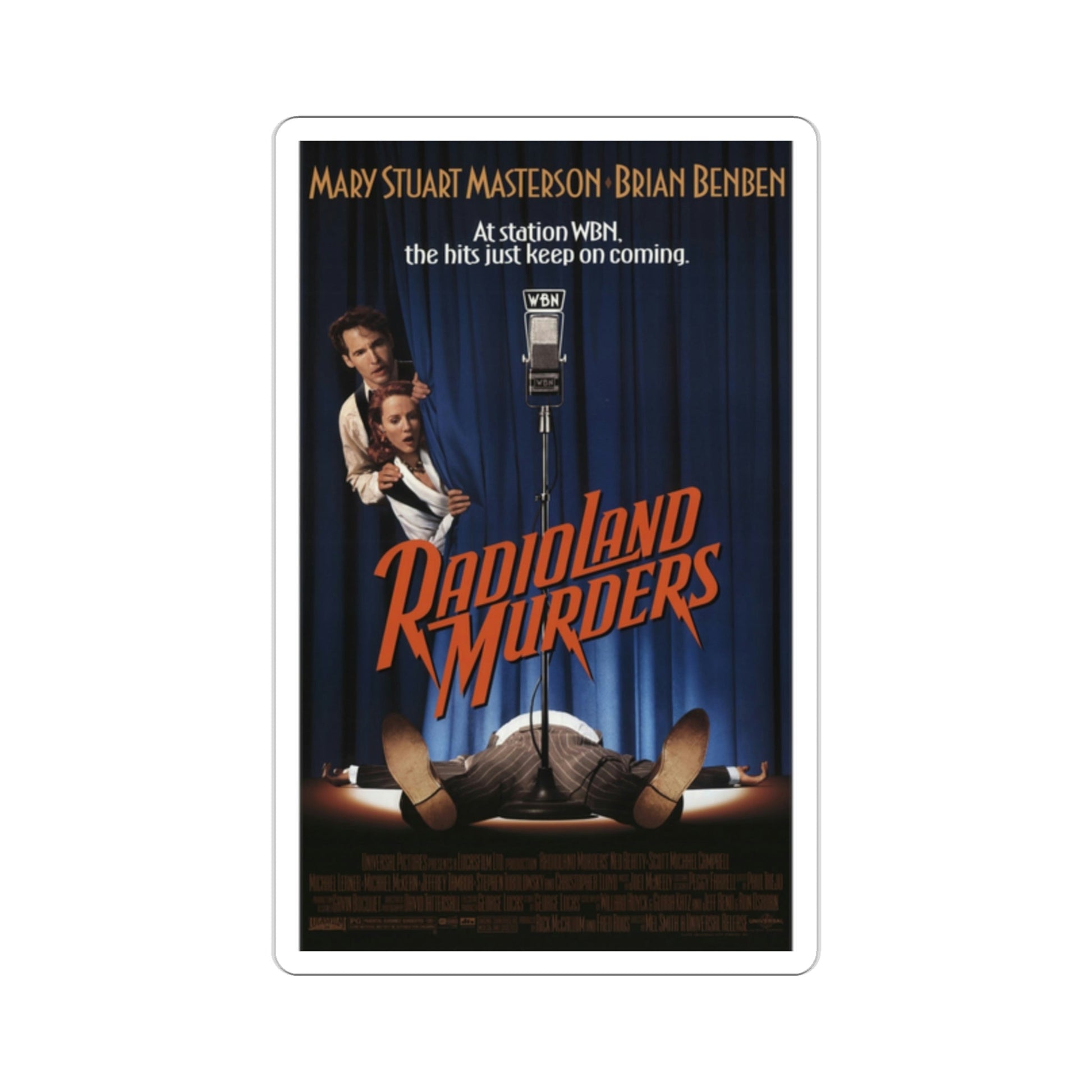 Radioland Murders 1994 Movie Poster STICKER Vinyl Die-Cut Decal-2 Inch-The Sticker Space