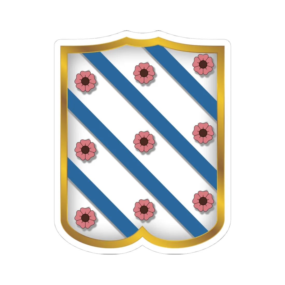 Raffadali-Stemma (Italy) (Coat of Arms) STICKER Vinyl Kiss-Cut Decal 4 Inch White - The Sticker Space