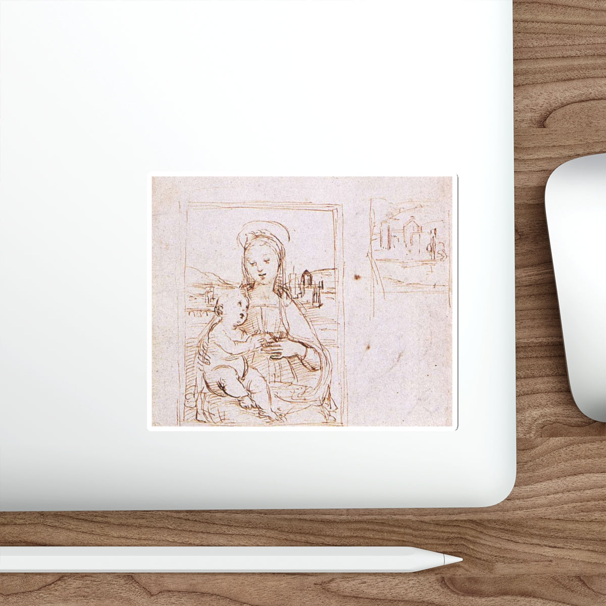 RAFFAELLO Sanzio - Madonna and Child (Artwork) STICKER Vinyl Die-Cut Decal-The Sticker Space