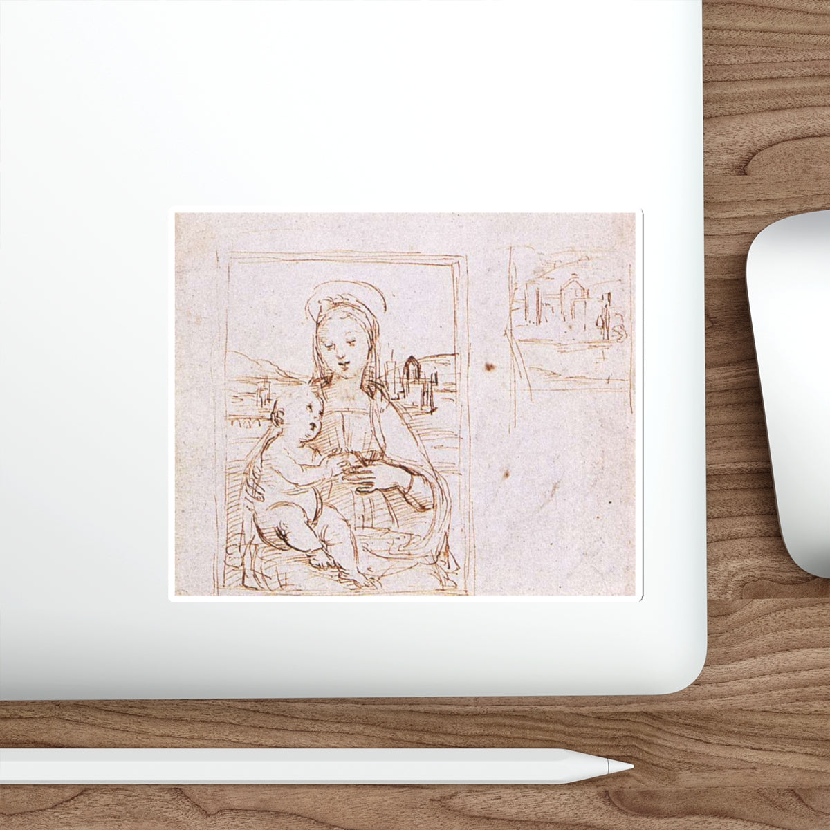 RAFFAELLO Sanzio - Madonna and Child (Artwork) STICKER Vinyl Die-Cut Decal-The Sticker Space