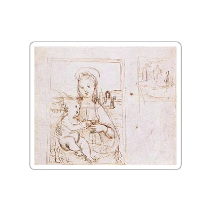 RAFFAELLO Sanzio - Madonna and Child (Artwork) STICKER Vinyl Die-Cut Decal White Die-Cut 2 Inch - The Sticker Space