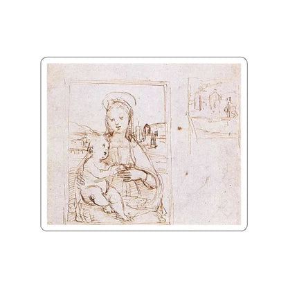RAFFAELLO Sanzio - Madonna and Child (Artwork) STICKER Vinyl Die-Cut Decal White Die-Cut 3 Inch - The Sticker Space