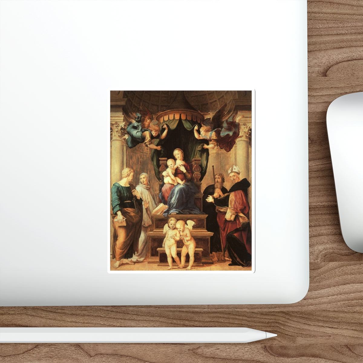 RAFFAELLO Sanzio - Madonna del Baldacchino (Artwork) STICKER Vinyl Die-Cut Decal-The Sticker Space