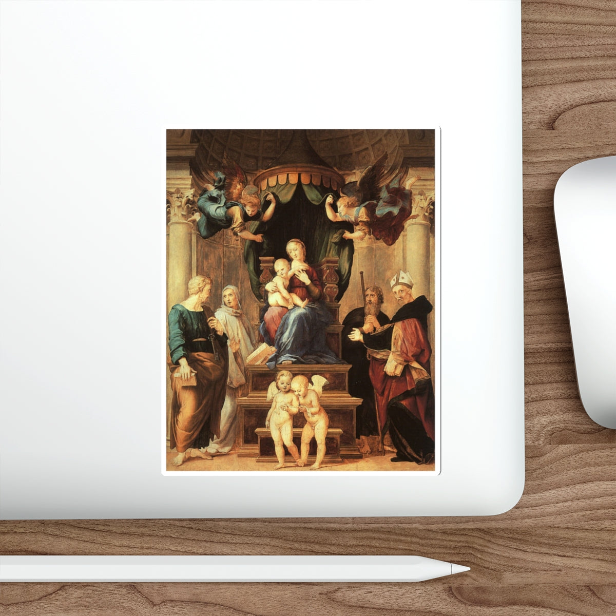 RAFFAELLO Sanzio - Madonna del Baldacchino (Artwork) STICKER Vinyl Die-Cut Decal-The Sticker Space