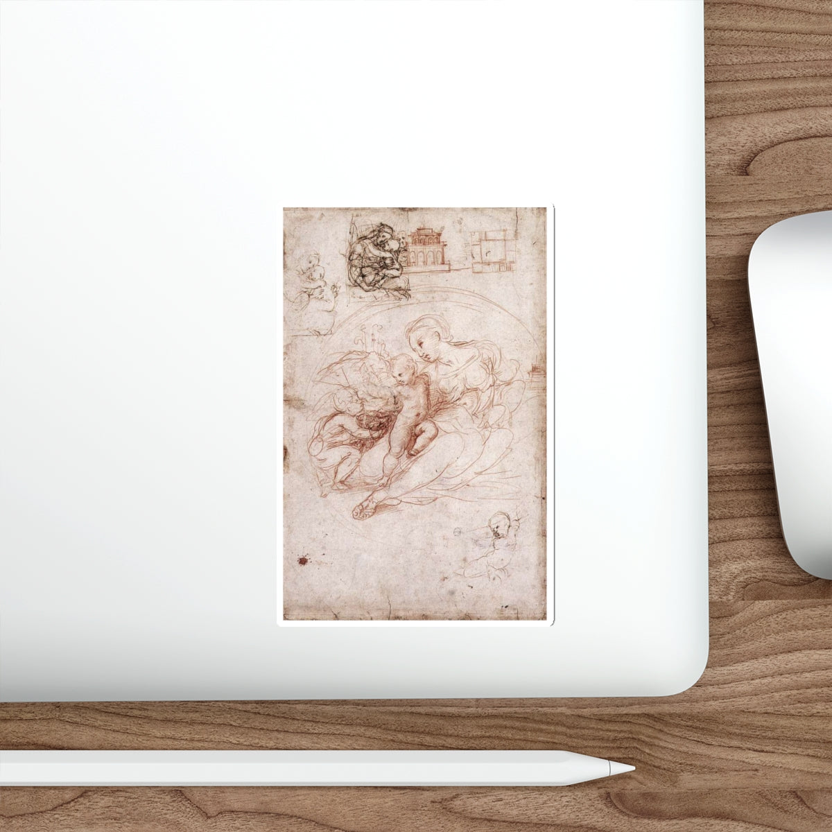 RAFFAELLO Sanzio - Madonna Studies (Artwork) STICKER Vinyl Die-Cut Decal-The Sticker Space