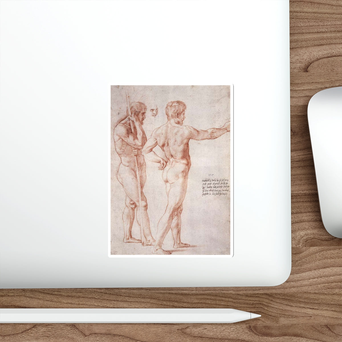 RAFFAELLO Sanzio - Nude Study (Artwork) STICKER Vinyl Die-Cut Decal-The Sticker Space