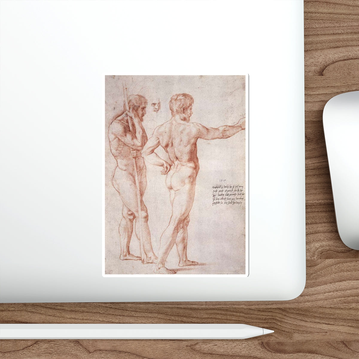 RAFFAELLO Sanzio - Nude Study (Artwork) STICKER Vinyl Die-Cut Decal-The Sticker Space