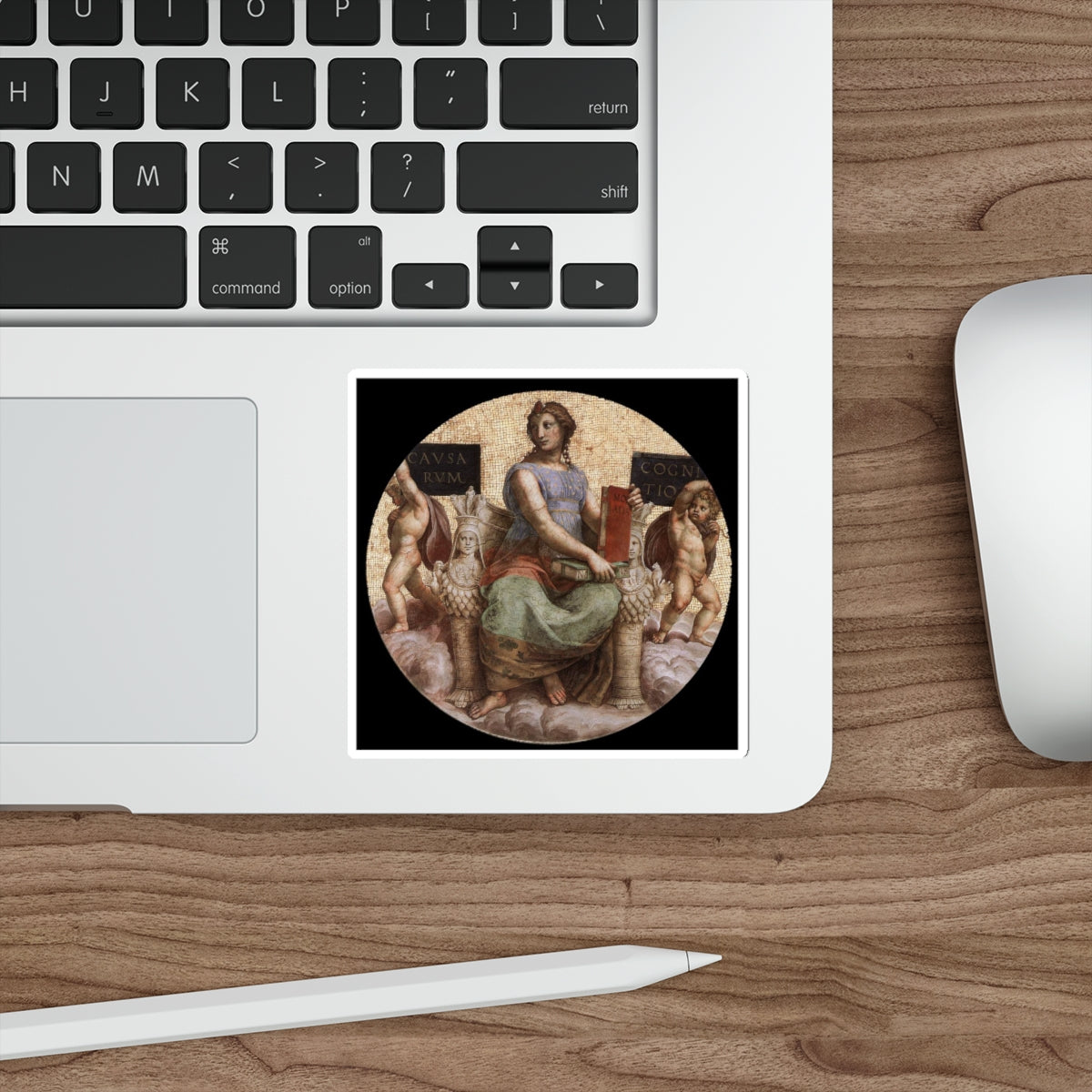 RAFFAELLO Sanzio - Philosophy (ceiling tondo) (Artwork) STICKER Vinyl Die-Cut Decal-The Sticker Space