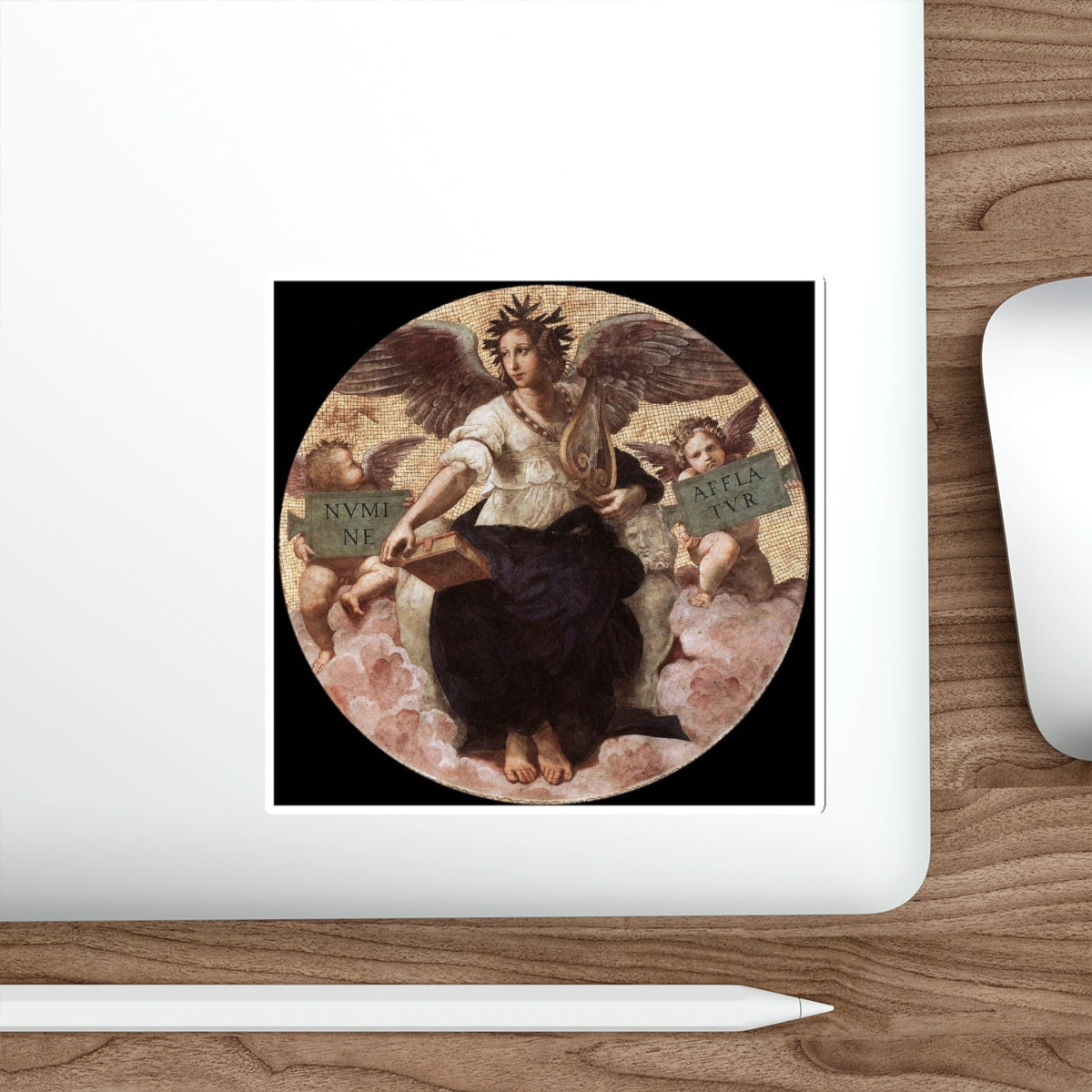 RAFFAELLO Sanzio - Poetry (ceiling tondo) (Artwork) STICKER Vinyl Die-Cut Decal-The Sticker Space