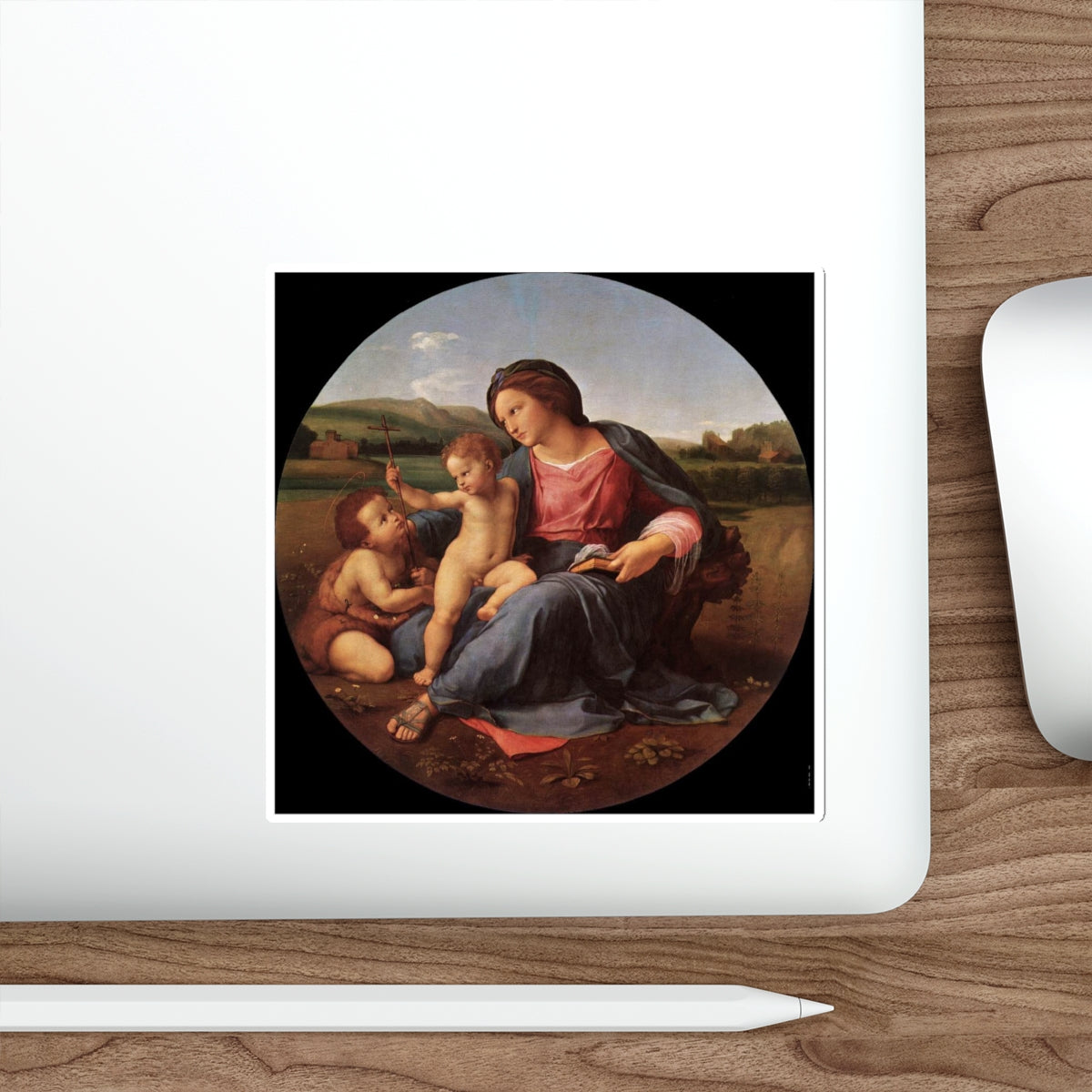 RAFFAELLO Sanzio - The Alba Madonna (Artwork) STICKER Vinyl Die-Cut Decal-The Sticker Space