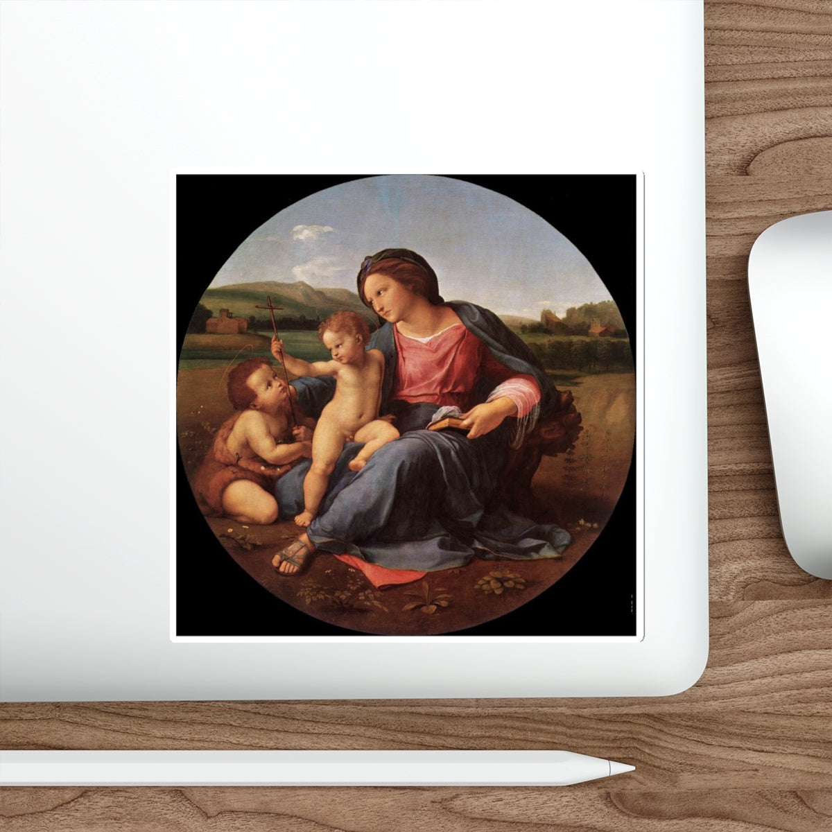 RAFFAELLO Sanzio - The Alba Madonna (Artwork) STICKER Vinyl Die-Cut Decal-The Sticker Space