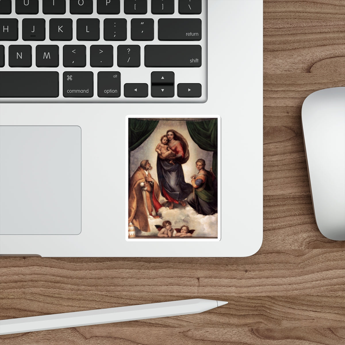 RAFFAELLO Sanzio - The Sistine Madonna (Artwork) STICKER Vinyl Die-Cut Decal-The Sticker Space