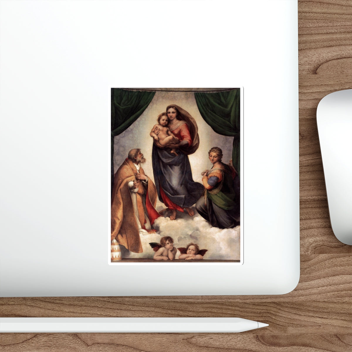 RAFFAELLO Sanzio - The Sistine Madonna (Artwork) STICKER Vinyl Die-Cut Decal-The Sticker Space